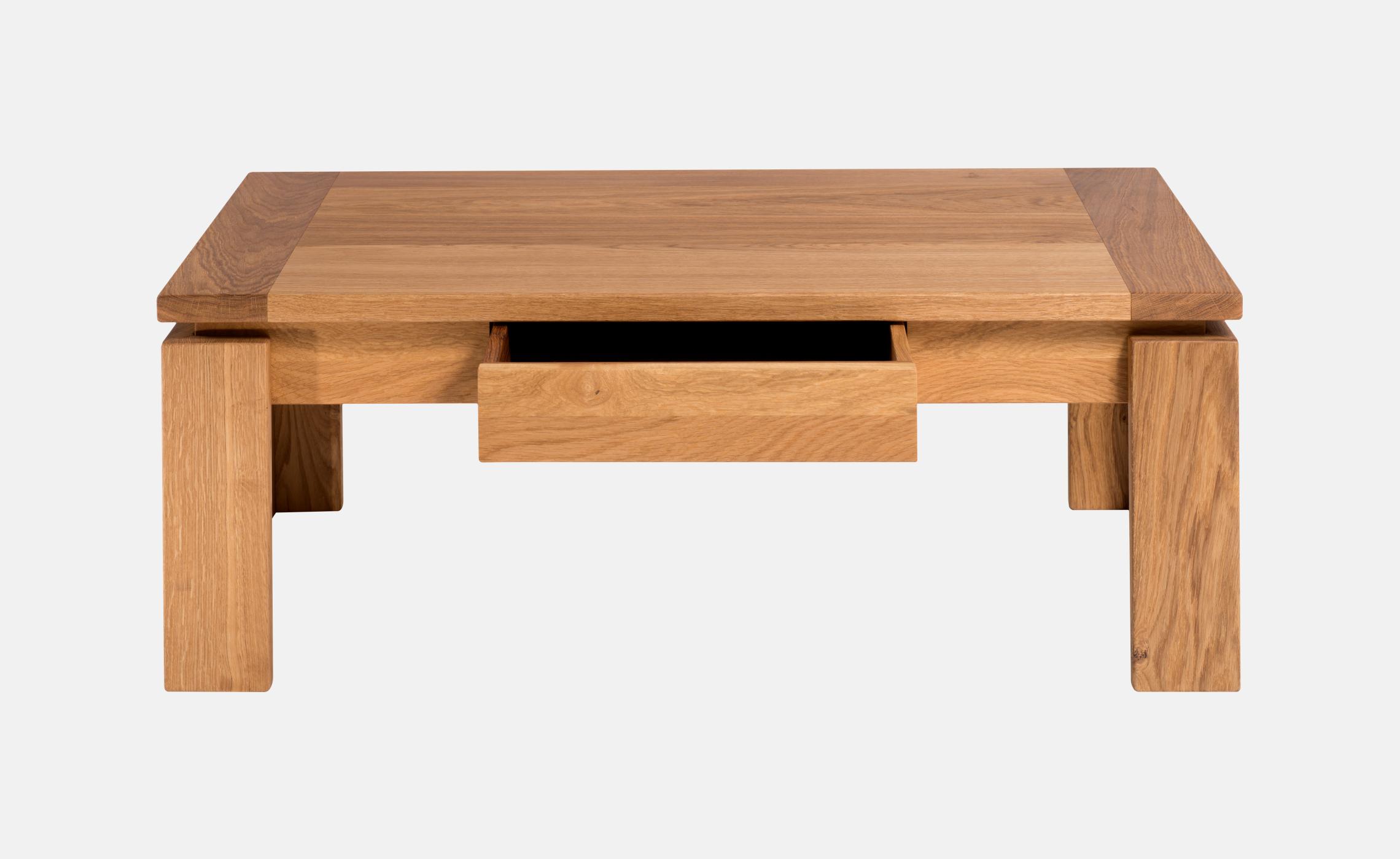 Table basse moderne en chene massif