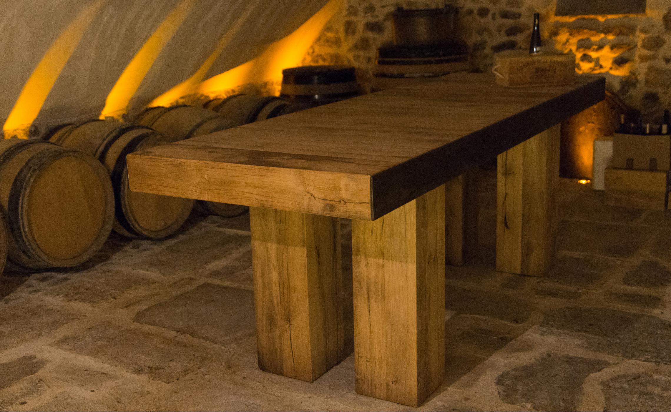 Table de cave en chene