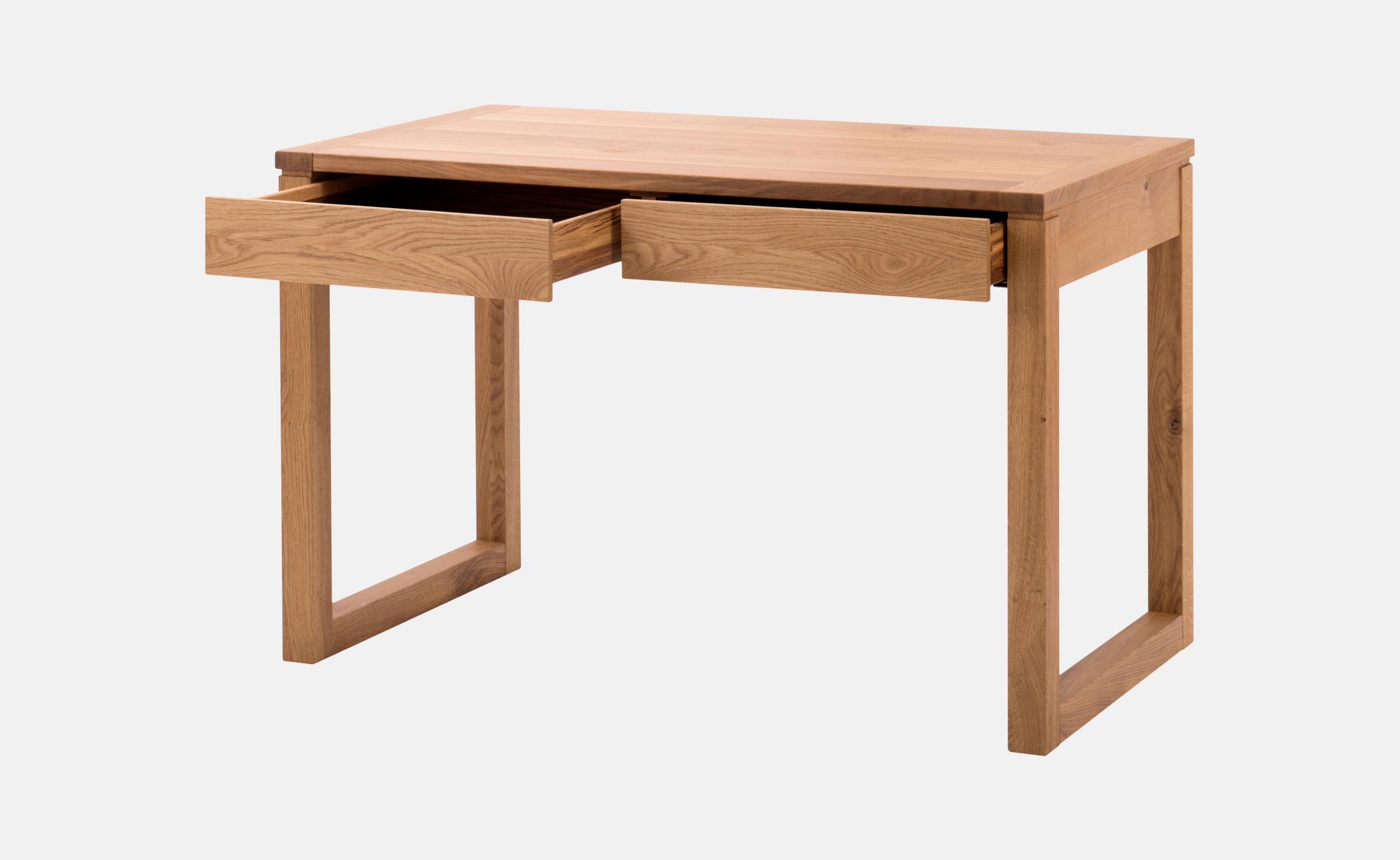 Bureau contemporain en chene massif huile