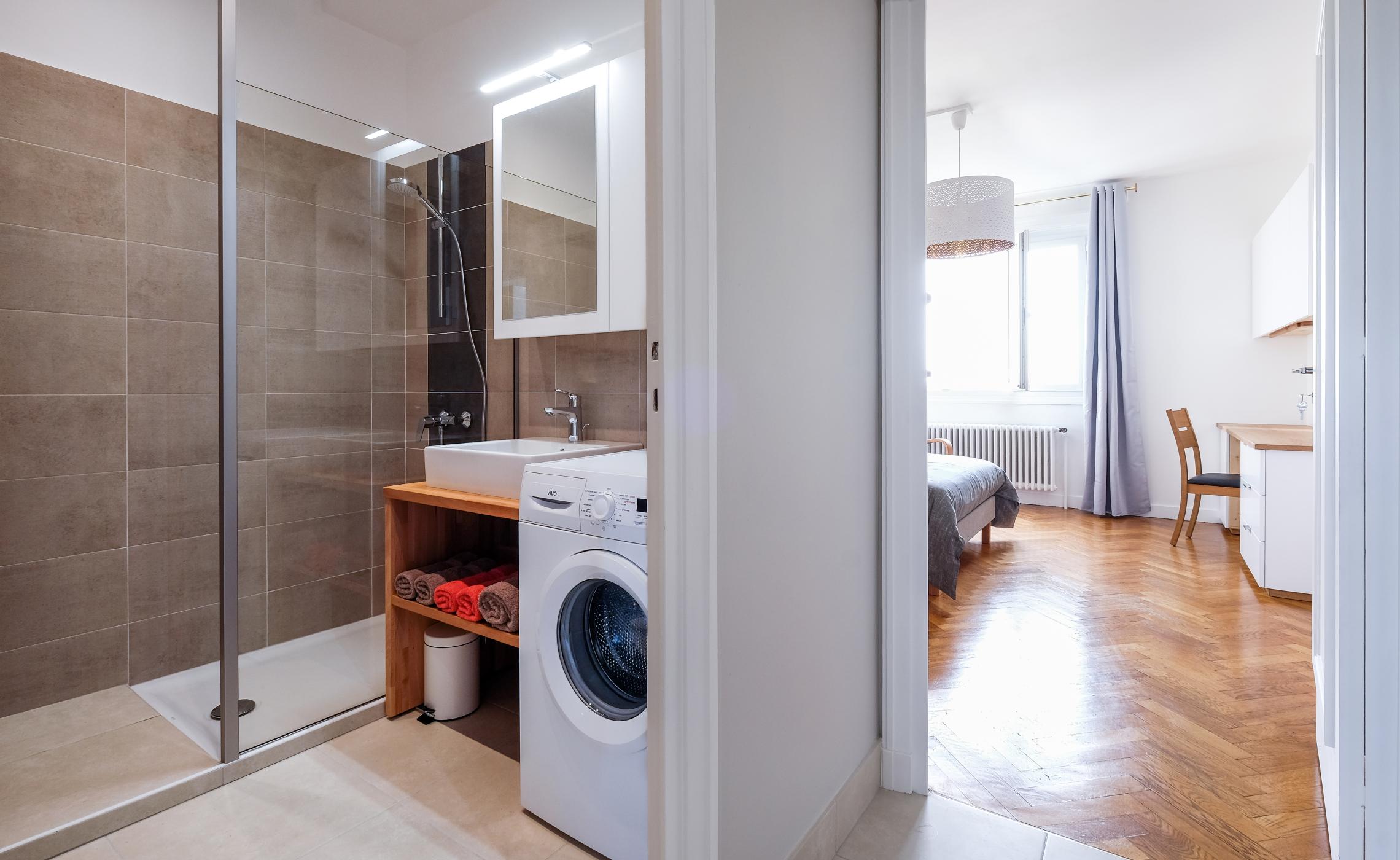 Petit meuble salle de bain bois